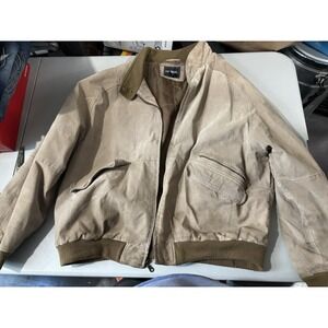 Vtg Outbrook Leather Jacket Mens‎ XL brown